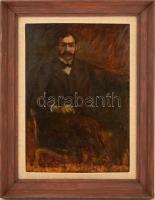 Kernstok Károly (1873-1940): Molnár Viktor képmása. Olaj, fatábla, jelzett, pótolt keretben, hátolda...