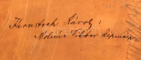 Kernstok Károly (1873-1940): Molnár Viktor képmása. Olaj, fatábla, jelzett, pótolt keretben, hátolda...