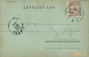 1900 Pozsony, Pressburg, Bratislava; Vásár tér a floriani oszloppal, este, S. Neurath és fiai vasker...