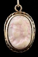 Ezüst(Ag) lánc medállal, jelzett, h: 38 cm, 2×1,8 cm, bruttó: 5,4 g