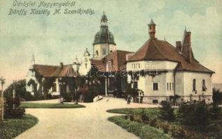 1910 Enyedszentkirály, Königsdorf, Sancrai (Nagyenyed, Aiud); Bánffy kastély. Földes Ede kiadása / castle