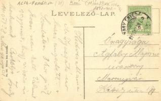 1910 Enyedszentkirály, Königsdorf, Sancrai (Nagyenyed, Aiud); Bánffy kastély. Földes Ede kiadása / c...