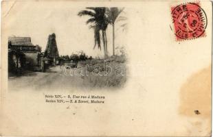 1906 Madurai, Madura; Une Rue / a street. TCV card (EK)