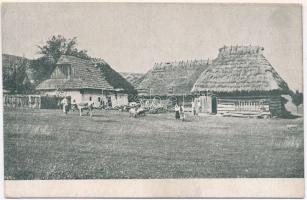 Gyetva, Detva; Detva (vo Zvolene) laz (samota) / gazdasági udvar, tehenek / farm, cattle (ázott / wet damage)