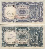 Egyiptom ~1950-1970. 10P + Egyiptom/Egyesült Arab Köztársaság ~1950-1970 10P  T:III Egypt ~1950-1970. 10 Piastres + Egypt/United Arab Republic ~1950-1970. 10 Piastres C:F