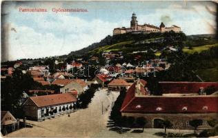 1913 Pannonhalma, Győrszentmárton; Bencés apátság, utca. Kiadja Wagner Géza