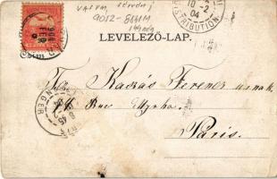 1904 Sárvár, Római katolikus templom és iskola (EK)