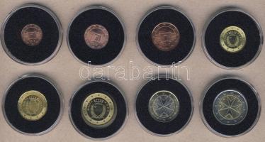 Málta 2008. 1c,2c,5c,10c,20c,50c,1€,2€ komplett sor! T:1