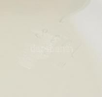 Herendi fehérmázas tavirózsás gyertyatartó, jelzett, alján apró mázhibával, apró kopásokkal, d: 11,5...