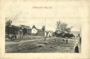 1911 Hajdúszovát, Nagy utca. Leitner Hermann kiadása