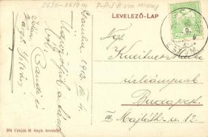 Gomba (Monor), Községi iskola, Református templom. Czirják M. fényképész felvétele