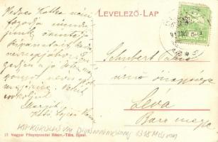 1913 Bonyha, Szászbonyha, Bahnea; Református templom / Calvinist church