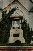 Rimaszombat, Rimavská Sobota; Ferenczy István emlék a Református templom falában. Kiadja Ifj. Rábely Miklós / memorial monument for István Ferenczy, Hungarian architect (fa)