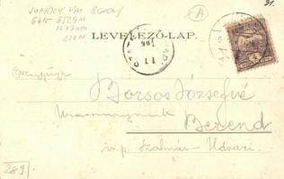 1901 Barcstelep (Barcs), Fő utca. Mautner M. Béla kiadása