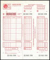 7 db régi kollektív totó szelvény. sorszámkövetők
