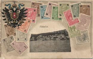 Voloska stamps and arms Embossed Litho (EB)