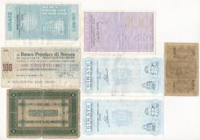 Olaszország 7db-os vegyes bankjegy és csekk tétel T:III,III-
Italy 7pcs of banknotes and cheques C:...