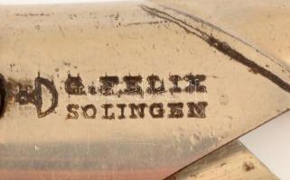 Solingen fém szabóolló, h: 31 cm