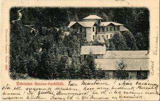 1903 Stószfürdő, Stoósz-fürdő, Kúpele Stós; nyaralók. Kiadja Wlaszlovits Gusztáv 1057. / villas