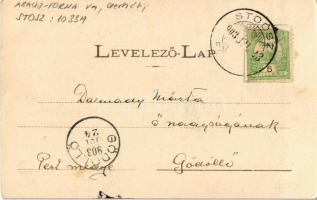 1903 Stószfürdő, Stoósz-fürdő, Kúpele Stós; nyaralók. Kiadja Wlaszlovits Gusztáv 1057. / villas