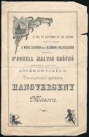 1892 ODonell Margit grófnő védnöksége alatt álló jótékonyczélú hangverseny műsora szakadásokkal