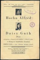 1936 Hoehn Alfréd ls Daisy Guth koncertjének műsora 12p