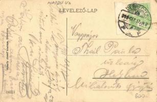 1911 Debrecen, Református Nagytemplom, piac. Antalfy József kiadása (EK)