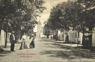 1912 Berhida, Török templom, utca