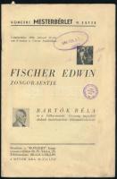 1936 Fischer Edwin zongora koncertjének műsora 12p