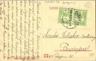 1916 Gyöngyös, Fő tér, Bruckner szállodája, piac, templom. Bucsánszky K. kiadása (EK)