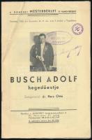 1935 Busch Adolf hegedű koncertjének műsora 12p