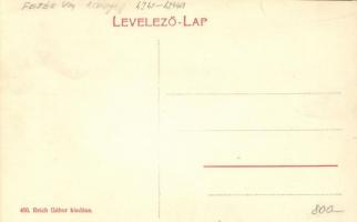 Adony, Erzsébet utca, posta, Dunai részlet a fürdővel, mosóasszonyok. Reich Gábor kiadása