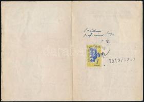 1947 a Magyarországi Zsidók Deportáltakat Gondozó Országos Bizottsága által kiállított igazolványmás...