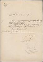 1891 Dulánszky Nándor pécsi püspök kézzel írt, aláírt levele