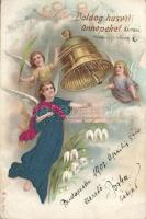 Easter embossed Litho