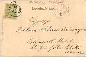 1904 Felsőbánya, Baia Sprie; Zazarmenti részlet. Túry József amatőr felvétele, Szabó Károly kiadása ...