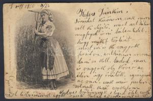 Blaha Lujza Embossed