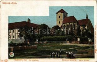 Csütörtökhely, Spissky Stvrtok Szepes, Zips); Katolikus templom. Feitzinger Ede 1902/12. 421. / Kirche / church (EK)