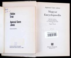 2 db könyv - Apáczai Csere János: Magyar Encyclopaedia. Bukarest, 1977, Kriterion. Egészvászon kötés...