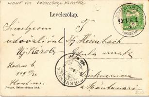 1909 Hodrusbánya, Banská Hodrusa (Hodrushámor, Hodrusa-Hámre); 1849-es Hodrusbányai csata honvéd eml...