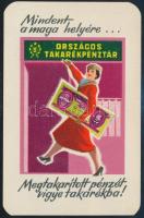 1959 OTP reklámos retro kártyanaptár