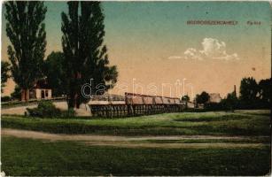 Bodrogszerdahely, Streda nad Bodrogom; Fa híd / wooden bridge (kicsit ázott sarkak / slightly wet corners)