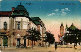 1919 Cegléd, Kossuth tér, Városháza, kerékpáros (EK)