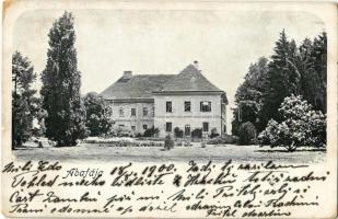 1900 Abafája, Abafaia, Apalina; Huszár kastély / castle (kopott sarok / worn coners)