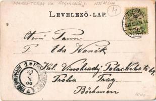 1900 Abafája, Abafaia, Apalina; Huszár kastély / castle (kopott sarok / worn coners)