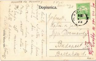 1912 Daruvár, Kup Daruvar; János fürdő és Antoni forrás, kerekes kút. Josip Epstein kiadása / spa, s...