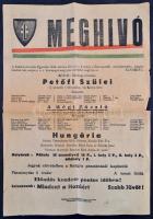 1944 Levente egyesület előadásának plakátja. 30x42 cm