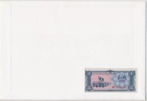 Laosz 1979. 1K , felbélyegzett borítékban, bélyegzéssel, német nyelvű leírással T:1 
Lao 1979. 1 Ki...