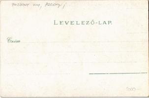 Dévény, Theben a. d. Donau, Devín (Pozsony, Bratislava); Árpád szobor, milleniumi emlékmű. Erdős ker...