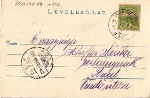 1906 Déva, tér, háttérben a vár / square, castle in the background